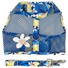 Cool Mesh Dog Harness with Leash - Catching Waves Large