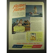 1940 Camel Cigarettes Ad - Florence Holliss - Faster!