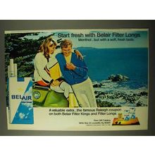 1971 Belair Cigarettes Ad - Start Fresh With