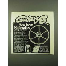 1978 Hallcraft Gallaxy 6 Motorcycle Wheel Ad