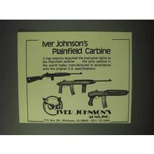 1978 Iver Johnson Plainfield Carbine Ad