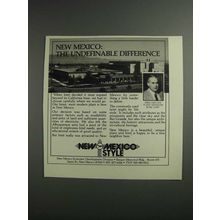 1984 New Mexico Economic Development Ad - Undefinable