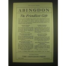 1924 The Abingdon Press Ad - Abingdon The Friendliest Gift