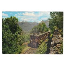 MOUNTAIN TRAIN, SOLLER, MALLORCA, SPAIN used vintage postcard 1980 #