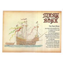 THE MARY ROSE, PORTSMOUTH NAVAL DOCKS unused vintage postcard c.1985 =