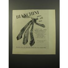 1950 Bianchini Ties Advertisement