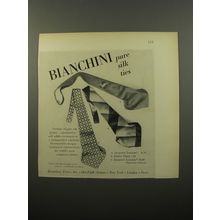 1950 Bianchini Ties Advertisement - Jacquard Louisine and Ombre Plaid