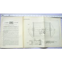 1903 Patent No. 26,576 recording profile beds water courses, Hajos, Budapest