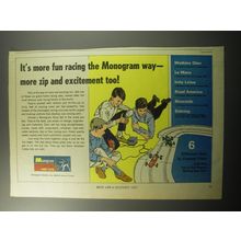 1967 Monogram Race Set Ad - It's more fun racing the Monogram way - more zip