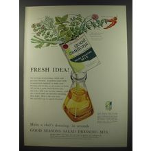 1956 Good Seasons Salad Dressing Mix Ad - Fresh idea!