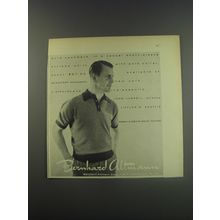 1956 Bernhard Altmann Cashmere Shirt Advertisement