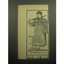 1957 Al Berman Aquascutum Topcoat Advertisement
