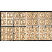 553, Mint NH Eight Blocks of Four CV $131.00 * Stuart Katz