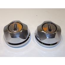 1976 - 1980 Plymouth Arrow Wheel Center Caps Pair OEM 76 77 78 79 80