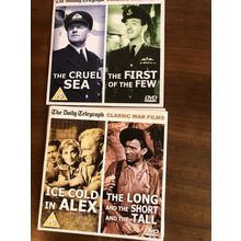 4 CLASSIC WAR FILMS ON 2 DVDs : NEW AND UNPLAYED SEE PHOTOS