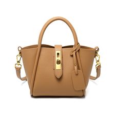 Genuine Leather Women's Top-handle Bags Brown