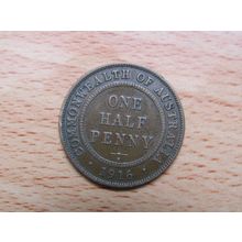 Australia 1916i (Calcutta) 1/2d HalfPenny Coin