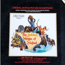 THE GOLDEN VOYAGE OF SINBAD original 1974 Miklos Rosza soundtrack record album