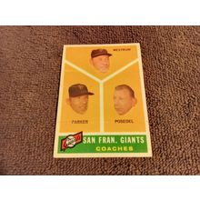 1960 Topps # 469 San Francisco Giants Coaches EX/MT Condition No Creases