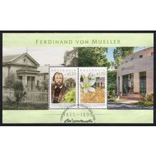 AUSTRALIA: 2025, FERDINAND VON MUELLER, BOTANIST, USED (FDI) MINI SHEET 492/3 +
