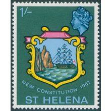 St Helena 1967 1s. Badge of Colony SG212 MNH