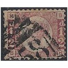 1870 SG48/9 1/2d Rose Plate 1 Good+ Used Check Letters "BH".