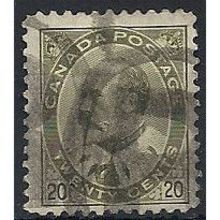 Canada 1903 SG186 20c Dep Olive-Green Good Used ...