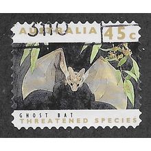 AUS 1992 45c (S/A) 'GHOST BAT' (PHOS BANDS)(LITHO) FINE USED (EBID60-048)