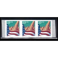 3281c 33c U.S. Flag Over City Fine MNH PNC 4443/3 PA4060