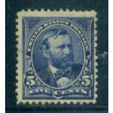 Used 281 5c Ulysses S. Grant Barely Clears M04900