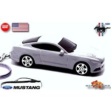 RARE KEY CHAIN WHITE FORD MUSTANG GT 5.0 TINTED WINDOWS