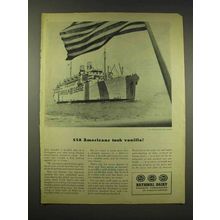 1944 National Dairy Ad - Gripsholm Ship