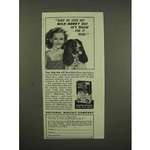 1944 National Biscuit Milk-Bone Dog Biscuit Ad