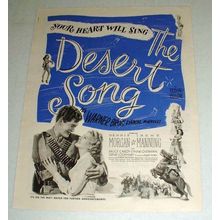 1944 The Desert Song Movie Ad - Morgan, Manning