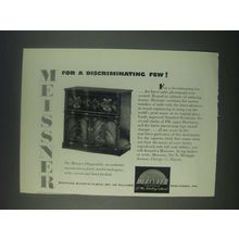1947 Meissner Chippendale Radio Phonograph Ad - For a Discriminating Few
