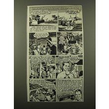 1947 Gillette Razor Blades Ad - Leaping Tarpon