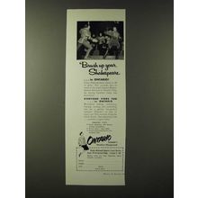 1955 Ontario Canada Ad - Brush up your Shakespeare