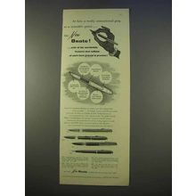 1955 Onoto Pen Ad - Sensational at Sensible Price