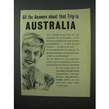 1960 Australia Tourism Ad - Answers About that Trip