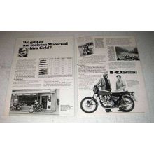 1977 Kawasaki Z650 Motorcycle Ad - in German