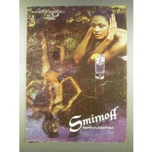 1977 Smirnoff Vodka Ad - Leaves You Breathless