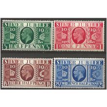 1935 Silver Jubilee Set SG453-456 Mounted Mint ... .