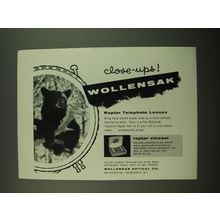 1955 Wollensak Raptar Telephoto Lenses Ad - Close-ups!