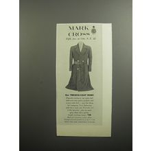 1951 Mark Cross Trench-Coat Robe Advertisement