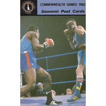 Delroy Parks Philip McElwaine Boxing Australia 1982 Commonwealth Games Postcard