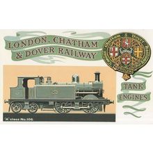 A Class 106 Engine London Chatham & Dover Railway Postcard