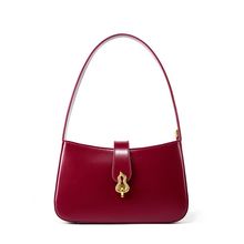 Genuine Leather Women Tote Top Handle Purse Shoulder Satchel Bags Red