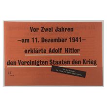 Original WW2 American Air Drop Leaflet. - Code USG.18. - 1943. - Scarce.
