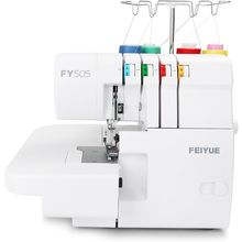 FEIYUE FY505 Serger Overlock Machine with 2/3/4 Thread Capability, Built-In Roll