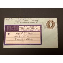 ICOLLECTZONE US Postal Stationary Entire U483 VFused (A100)